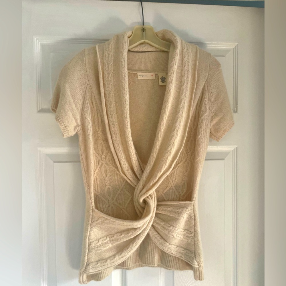 Anthropologie short sleeve sweater